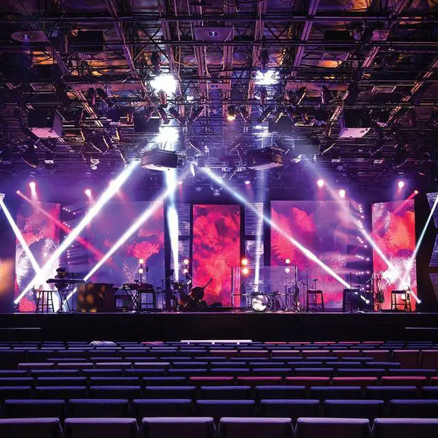 Alt view image 2 of 7 - LED Stage Lights, 54x3W RGB Par Light, DMX 512 Controller Sound Activated Uplights, DJ Lighting with Daisy Chain, Spotlights, Wash Lights for Stage Performance, Party, Wedding, Club(4 Packs)