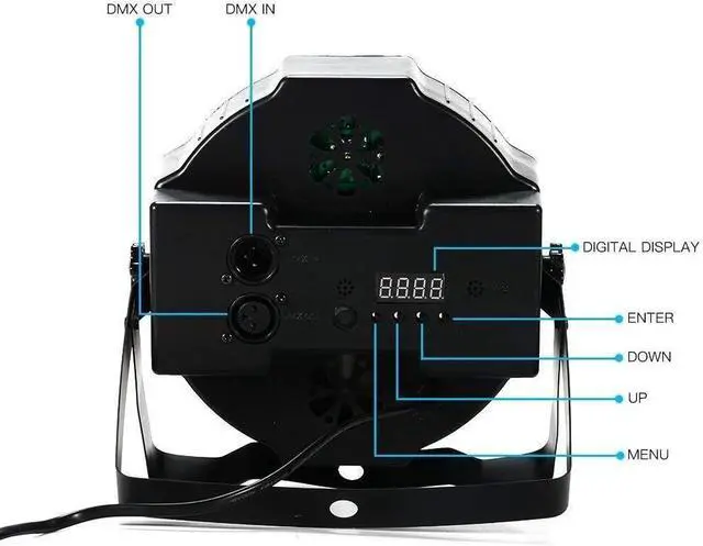 Alt view image 5 of 6 - LED Up Lighting 36x1W RGB Stage Light, Sound Activated DMX Lighting Dj Par Can Lights with for Birthday Party Wedding Bar Club Home Christmas Halloween Festival (4Pack)