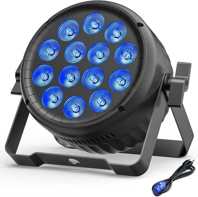 Main image of Par Lights RGBW 4in1 14X18W LED Stage Lighting Aluminum Strobe Stage Light DMX512 Uplights with Sound Activated Party Lights for Church DJ Disco Club Wedding Concerts Christmas
