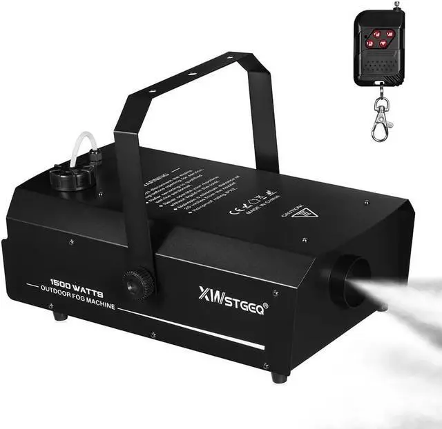 Main image of Smoke Machine 1500W with DMX, Wireless Remote, and Timer  Professional Outdoor Waterproof Fog Machine for Stage DJs, Halloween, Parties, Concerts, and Events