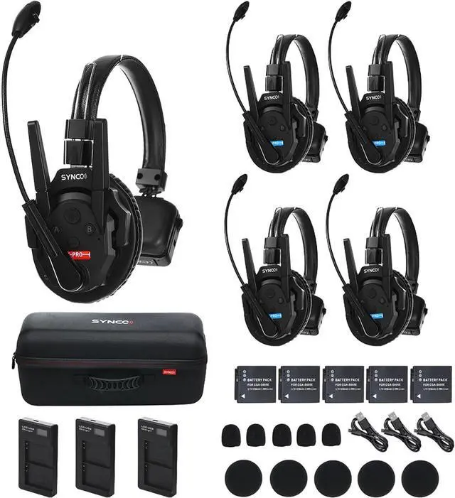 Main image of XTalk Pro5 XPro X5 2.4GHz Wireless Headset Communication System Random Master Device 500m Operating Range Real-time Monitoring AI Noise Reduction Headset for Movie Shoot Live Show (5Pcs)