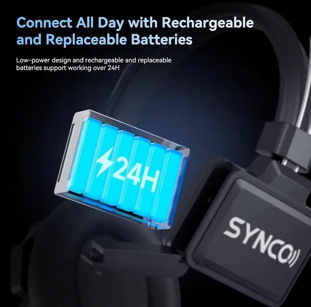 Alt view image 4 of 7 - XTalk Pro5 XPro X5 2.4GHz Wireless Headset Communication System Random Master Device 500m Operating Range Real-time Monitoring AI Noise Reduction Headset for Movie Shoot Live Show (5Pcs)