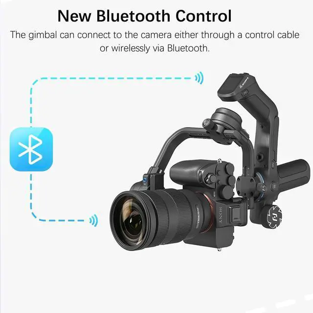 Alt view image 4 of 7 - SCORP 2 KIT Gimbal Stabilizer for DSLR and Mirrorless Camera,Built-in AI Tracking,3-Axis Gimbal for Sony/Canon/Nikon/Fujifilm, Max 5.51lbs,Touch Screen, Native Vertical Shooting with Case