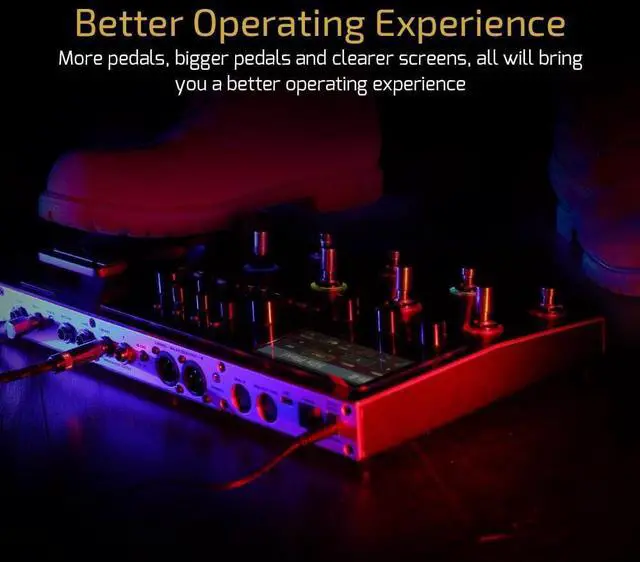 Alt view image 5 of 7 - GP-200R Multi Effects Processor Multi-Effects Guitar Bass Pedal with Expression Pedal FX Loop MIDI I/O Amp Modeling IR Cabinets OTG USB Audio Interface