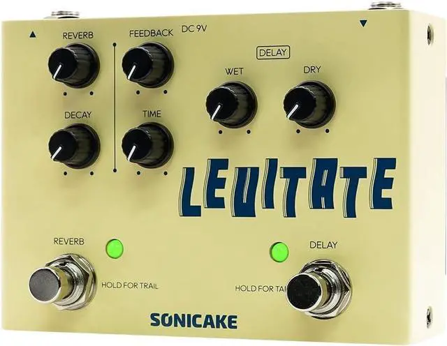 Main image of Delay Reverb 2 in 1 Guitar Effects Pedal Digital Levitate