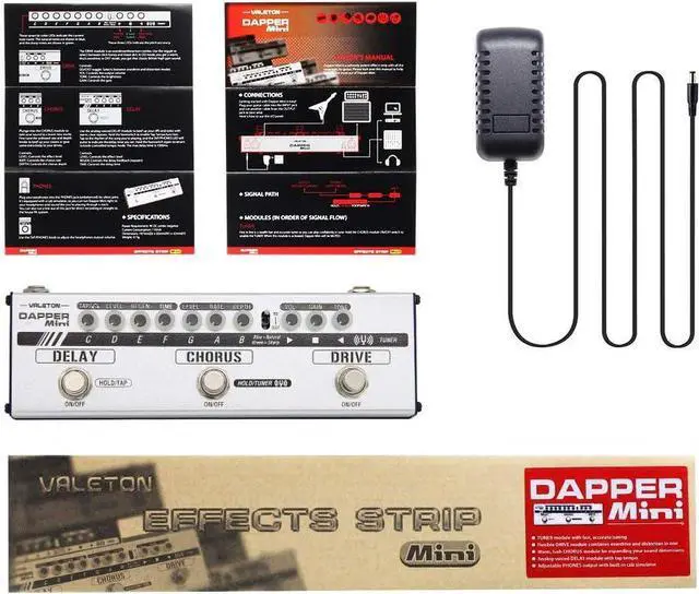 Alt view image 5 of 6 - Dapper Mini Stage Session Gigging Gear Overdrive Distortion Chorus Delay Guitar Multi-Effects Pedal