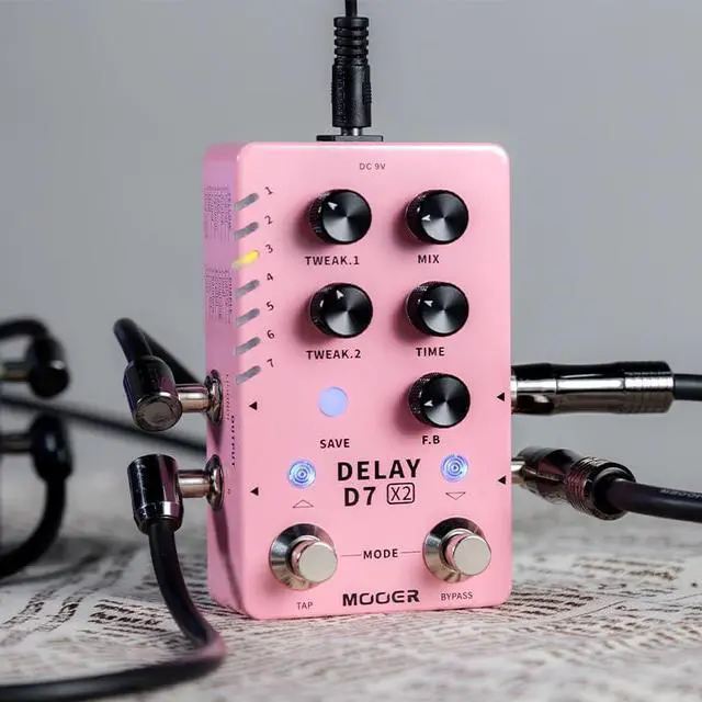 Alt view image 2 of 7 - Guitar Delay Pedal 14 Types Delay Authentic Vintage and Modern Delay Effects from Classic Analog Tape Delays Experimental Low-Bit Galaxy and Pingpong (X2)