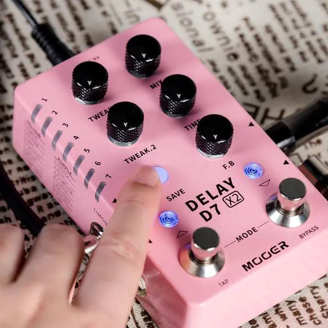 Alt view image 4 of 7 - Guitar Delay Pedal 14 Types Delay Authentic Vintage and Modern Delay Effects from Classic Analog Tape Delays Experimental Low-Bit Galaxy and Pingpong (X2)