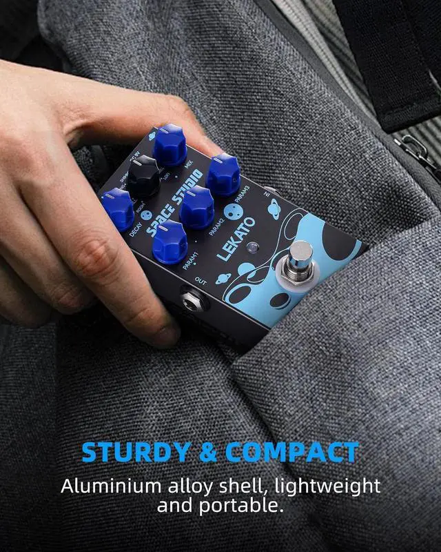 Alt view image 5 of 7 - Reverb Digital Guitar Effect Pedal, Reverb Innovation Unique Sound 9 Effects Universe Pedals with Bypass Pure Digital for Electric Guitar (EP-03)