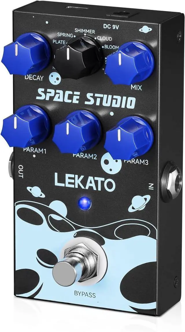 Alt view image 7 of 7 - Reverb Digital Guitar Effect Pedal, Reverb Innovation Unique Sound 9 Effects Universe Pedals with Bypass Pure Digital for Electric Guitar (EP-03)