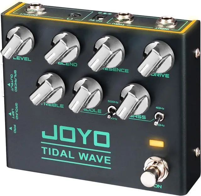 Main image of Bass Guitar Pedals Preamp Overdrive Pedal with EQ and Noise Reduction DI Output for Pop Funk Metal Bassist Electric Guitar (TIDAL WAVE R-30)