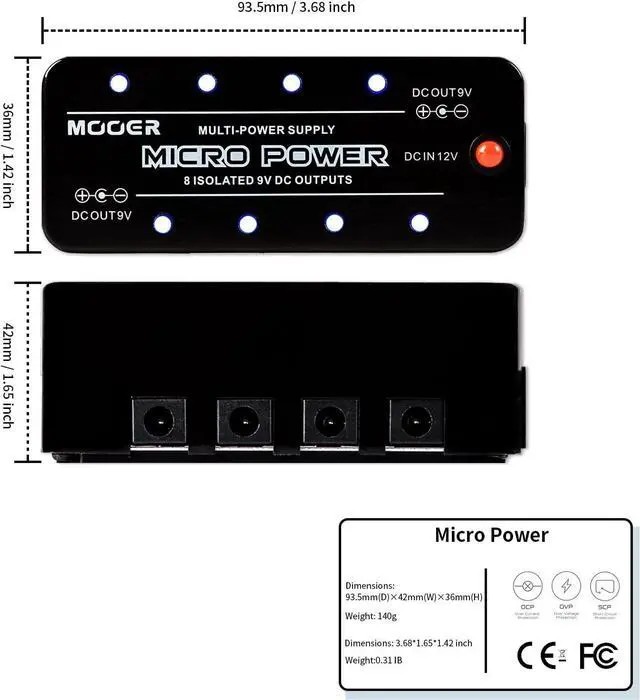 Alt view image 7 of 7 - Micro Power Effects Power Supply for Mini Rigs