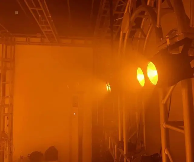 Alt view image 6 of 7 - COB Par Lights for Stage 2-Eyes LED Blinder Fresnel Flash Strobe Wash DJ Lights DMX Sound Activated 2x100W RGBWAuv 6-in-1 Audience Lighting for Church Party Disco