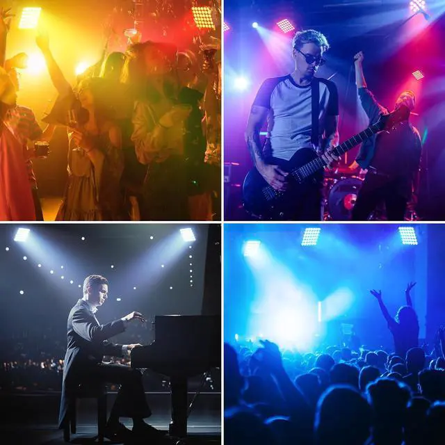 Alt view image 7 of 7 - Rechargeable Par Can Lights, 72W RGB 5200mAh Uplights Battery Powered Stage Light, Wireless DJ Lights Sound Activated with Remote & DMX Control for Festivals, Weddings, Bars, Churches, DJ (1 Pack)