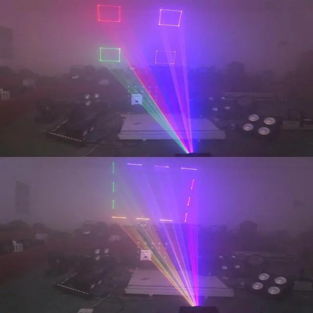 Alt view image 4 of 6 - 1W RGB Full Color Animation Beam Stage Light DJ Disco Effect Lights for Party Wedding Event Lighting Show