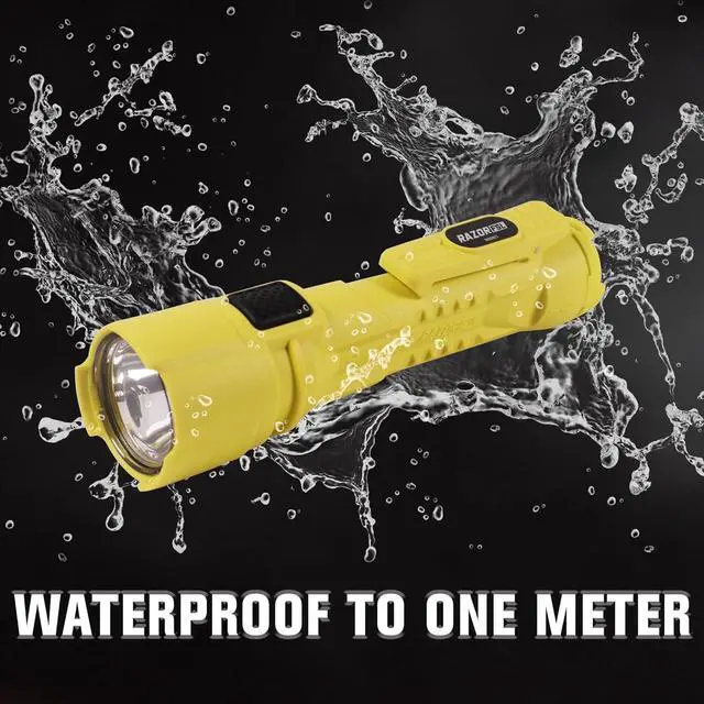 Alt view image 4 of 7 - Razor FSL Dual Light Magnetic LED Flashlight  14,000 Candela, 10-Hour Runtime, USA-Made, Includes 3AA Batteries for Convenience