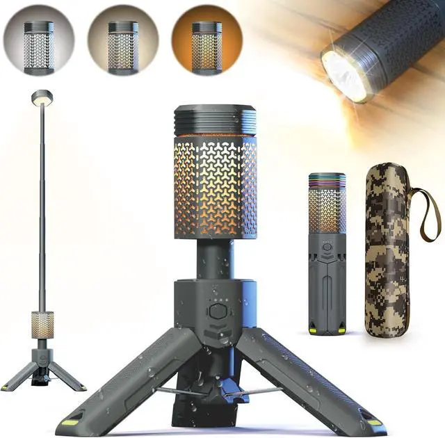 Main image of Camping Lantern Rechargeable, Telescoping-Camping-Lights, 10500mAh Capacity Battery Powered,Outdoor-Lantern for Hiking/Adventure/Power Outages, IPX7 Water Resistant(Dark Grey)