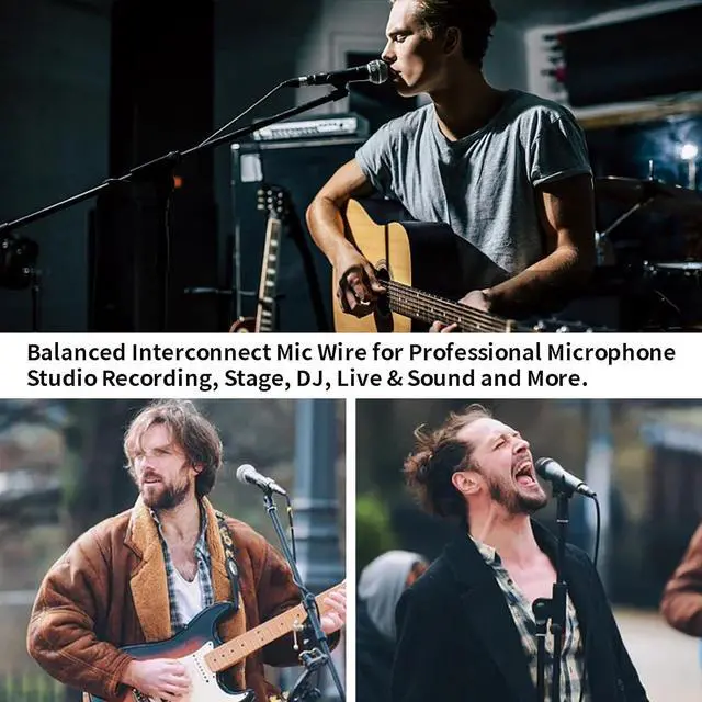 Alt view image 7 of 7 - 17AWG Audiophile XLR Cable XLR Balanced Audio Cable OFC Copper Silver Plated XLR Interconnect 2XLR Male to 2XLR Female Signal Cord for Microphone, Studio Recording, Stage, DJ(2M/6.6Ft)