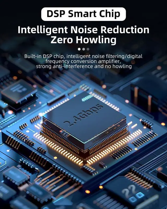 Alt view image 3 of 7 - Rechargeable Voice Amplifier Wireless Microphone for Teachers Classroom, Mini Lavalier Lapel Mic Clip Magnetic, Portable Bluetooth Speaker with LED Display for Class, Tour Guide, Coaches, Black