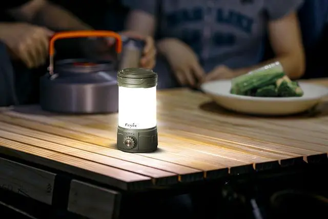 Alt view image 3 of 7 - CL26R Pro Camping Lantern, Olive Drab, 650 lumens Bright, USB-C Rechargeable , Compact and Portable Perfect for Hurricane, Emergency, Hiking, Power Outage with LumenTac Organizer