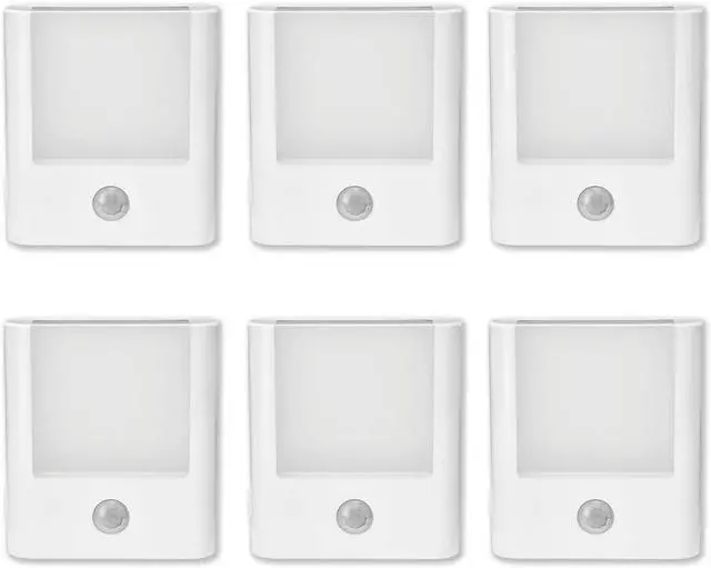 6-Pack 3-in-1 Emergency Night Light for Power Failure,plug into wall,LED with Motion Sensor,Auto-On During Outages,Survival kit,Hurricane preparedness,For Home, Hallways,Stairways,Bathrooms& Bedrooms