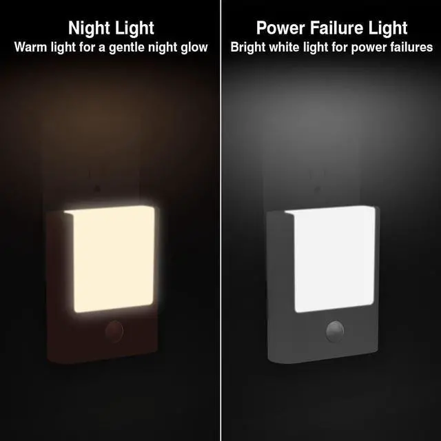 Alt view image 3 of 6 - 6-Pack 3-in-1 Emergency Night Light for Power Failure,plug into wall,LED with Motion Sensor,Auto-On During Outages,Survival kit,Hurricane preparedness,For Home, Hallways,Stairways,Bathrooms& Bedrooms
