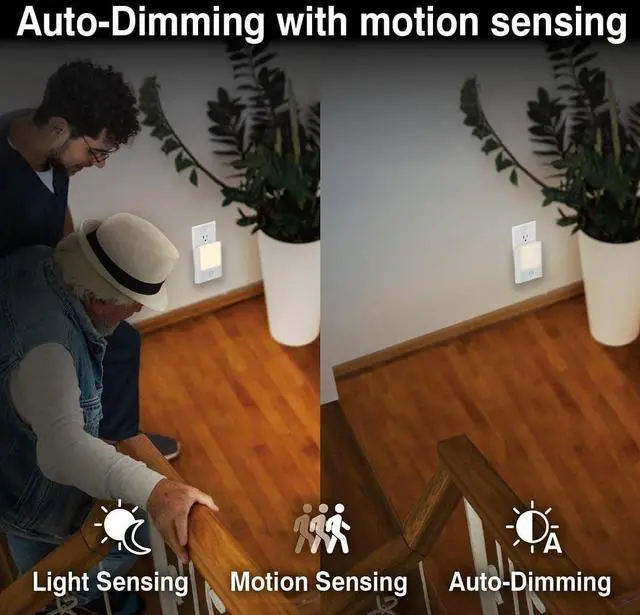 Alt view image 4 of 6 - 6-Pack 3-in-1 Emergency Night Light for Power Failure,plug into wall,LED with Motion Sensor,Auto-On During Outages,Survival kit,Hurricane preparedness,For Home, Hallways,Stairways,Bathrooms& Bedrooms