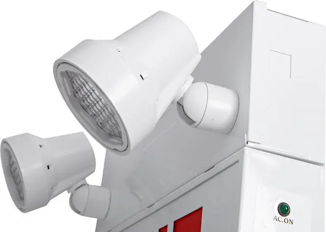 Alt view image 5 of 6 - Steel Exit Sign with Remote Capabilities, 36 Watt Battery Pack, AC 120-347V Input, Commercial Battery Unit Emergency Lights with 2 by 2 watts Head, Up To 4 Hours Emergency Duration Time