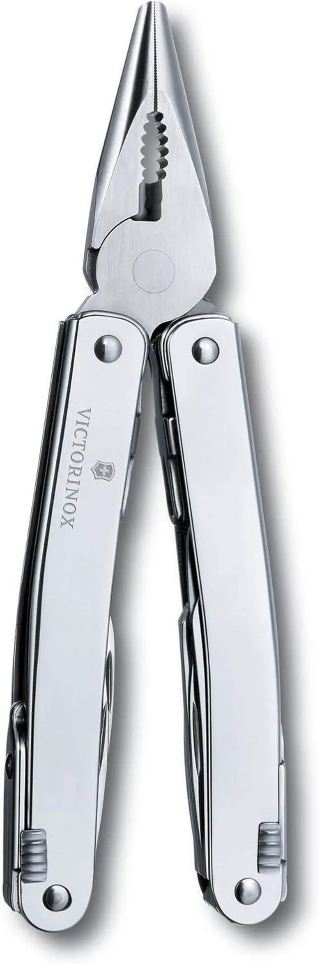 Alt view image 4 of 7 - Swiss Tool Spirit X Swiss Army Knife, 24 Function Swiss Made Multi-Tool with Needle-Nose Pliers, Wire Cutters and Large Blade - Silver