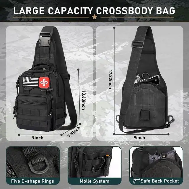 Alt view image 2 of 7 - Survival Kit, 262Pcs Survival Gear and Supplies with First Aid Kit Pouch and Crossbody Bag, Emergency Kit with Tent, Camping Axe Hammer, Survival Shovel w/Pick, Bug Out Bag Gifts for Men Women