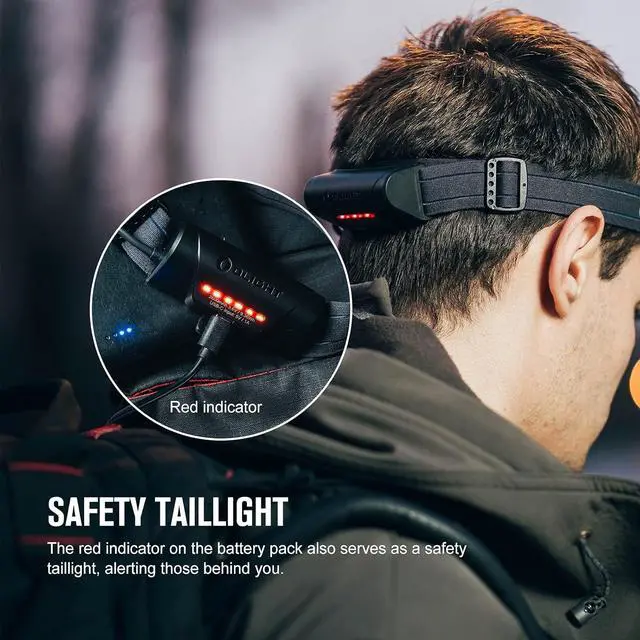 Alt view image 5 of 6 - Array 2S Headlamp, 1000 Lumens with Hand Wave Control, 4 Modes Bright LED Headlight with Red Light, Rechargeable Lightweight Head Flashlights for Running, Working, Camping Gear