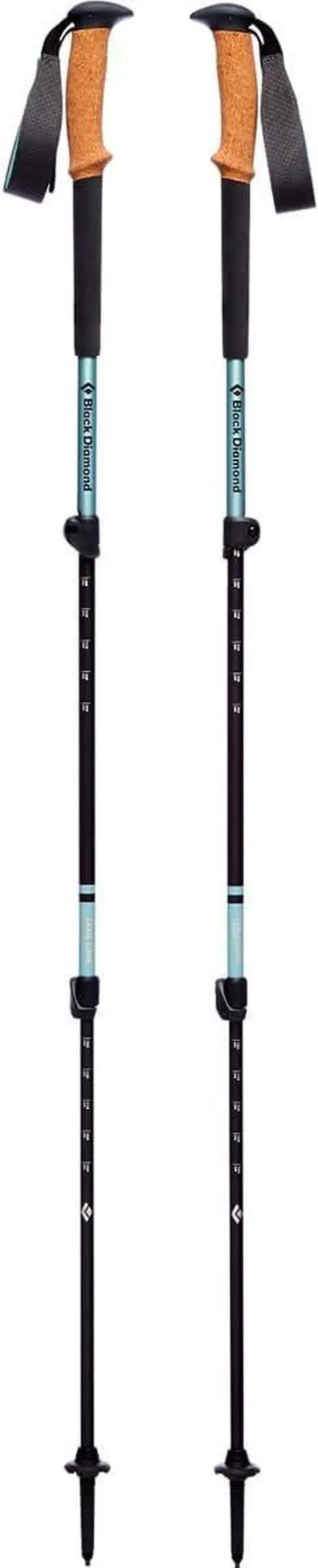 Main image of Womens Trail Cork Trekking Poles, Pair of 2 Lightweight Collapsible Aluminum Hiking Sticks with Cork Grips for Backpacking, Walking, Camping, Mountaineering