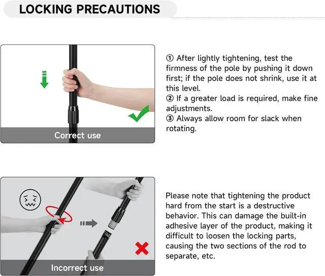 Alt view image 4 of 7 - Tent Poles for Tarp, 8.2' Fiberglass Tarp Poles Set of 4, Tent Poles Replacement, Telescoping Pole, Canopy Poles, Camping Poles for Rooftop Tents, Trekking Pole Tent for Rain Fly, Camper, Awning