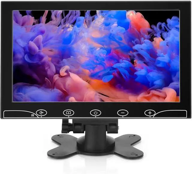 Main image of 10.1 Inch Small Monitor, Raspberry Pi Screen Built-in Speakers, Mini Display 1024 x 600, 60 Hz, 5ms, IPS Screen Display w/Remote Control, HDMI VGA AV BNC Input, Computer Monitor