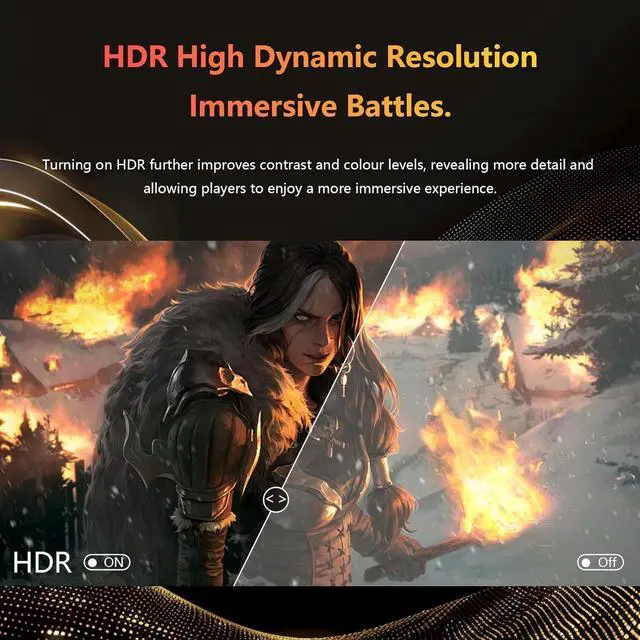 Alt view image 7 of 7 - 24 Inch Curved Gaming Computer Monitor 180hz FHD1080P Frameless Eye Care DisplayPort HDMI 250cd/m² Brightness 99% sRGB AMD FreeSync Flicker-Free Blue Light Filter Wall Mountable 75 * 75mm