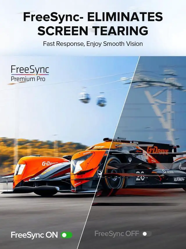 Alt view image 4 of 7 - 24.5" Portable Monitor 240Hz Gaming Monitor 1200:1 Contrast FreeSync 1ms Fast IPS Large Screen, Built-in 180° Adjustable Stand/VESA, USB-C HDMI Second Screen for Laptop, Phone, Game Console