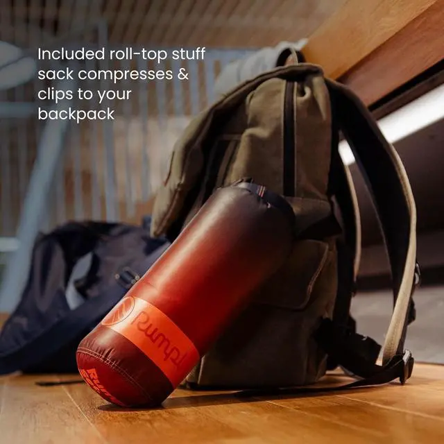 Alt view image 6 of 7 - Travel Puffy Blanket, Ultra-Packable Travel-Size Warmth and Comfort, Deepwater