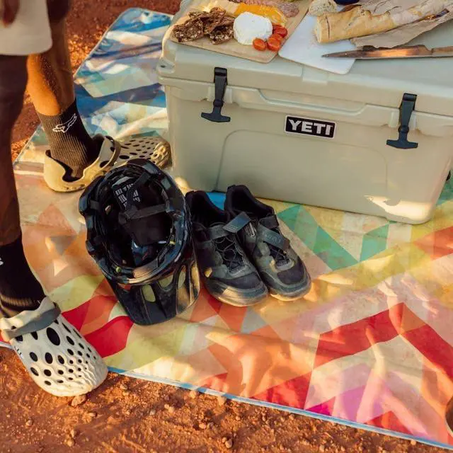 Alt view image 4 of 5 - Everywhere Mat | Lightweight Ground Cover for Hiking, Camping, Traveling, Picnics | 52" x 75" | Geo