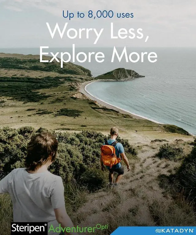 Alt view image 6 of 6 - SteriPen Adventurer Opti UV Personal Water Purifier for Camping, Backpacking, Emergency Preparedness and Travel Black/Green Small