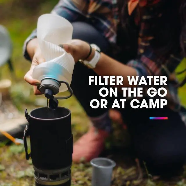 Alt view image 2 of 6 - 42mm Filter Cap - Water Filtration Accessory - Fast Flow - Perfect for Hiking, Endurance Sports, Camping, Travel, and Emergency Preparedness