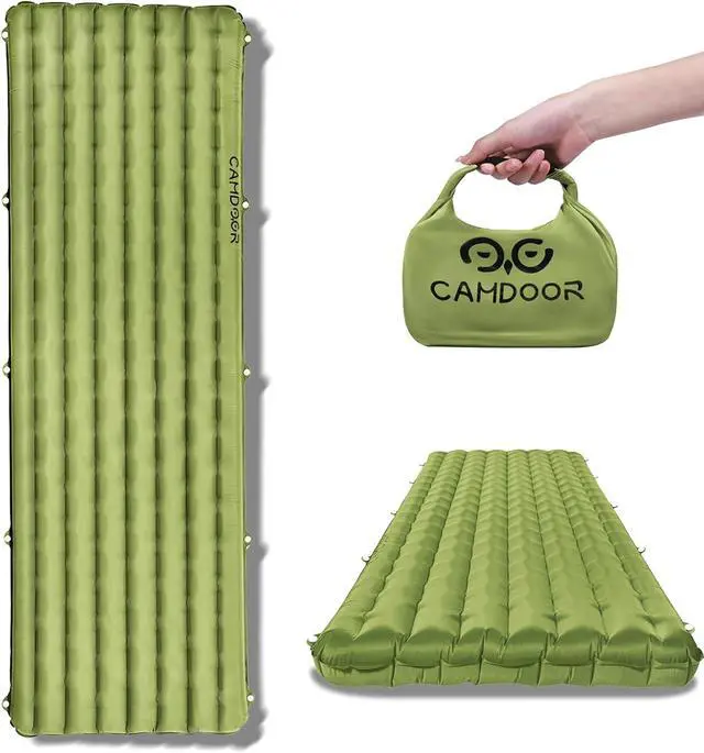 Main image of CAMDDOR Ultralight Sleeping Pad, Patchworkable Sleeping Pad for Camping with Warm 6.8 R-Value Insulated Camping Mattress for Hiking, Backpacking, Outdoor with Inflatable Bag
