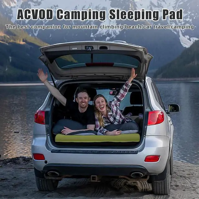 Alt view image 7 of 7 - Double Sleeping Pad, Self Inflating 4.7'' Extra Thick for 2 Person Built-in Pump, Portable Camping Mattress Sleeping Mat for Backpacking Hiking Tent Travel