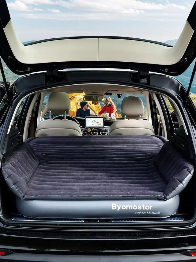 Main image of SUV Air Mattress with Wireless Removable 3-in-1 Built-in Pump & Mattress 'Wings' | 7-inch Height Car Mattress for Mid/Large SUVs, Trucks, Minivans, Supports 660lbs  Ideal for Road Trips & Camping