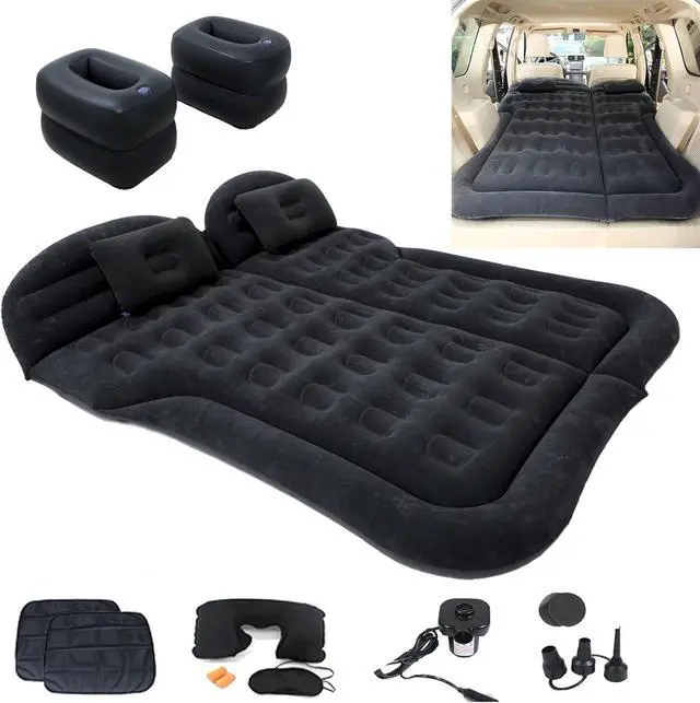 Main image of Inflatable SUV Air Mattress,Thickened Flocking Inflatable Car Camping Travel Air Mattress with 2 Pillows & Air Pump,Portable Car Sleeping Bed for SUV|MPV|Minivan