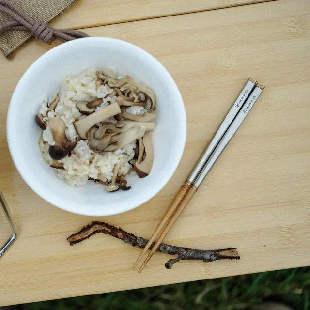 Alt view image 4 of 5 - Wabuki Chopsticks - Collapsible Stainless Steel Chopsticks with Case - Reusable Utensils Perfect for Camping & Travel - L