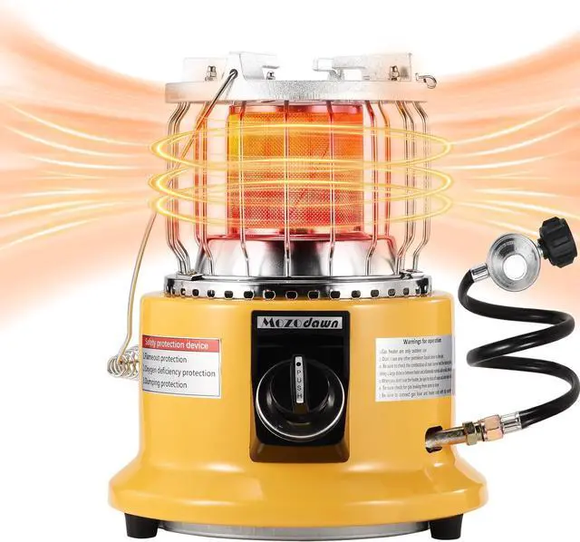 Main image of 2 in 1 Propane Heater & Stove, 13000 BTU Portable Propane Heater Indoor with Handle, Outdoor Heater Gas Stove for Patio, Camping, Tent, Ice Fishing, Garage