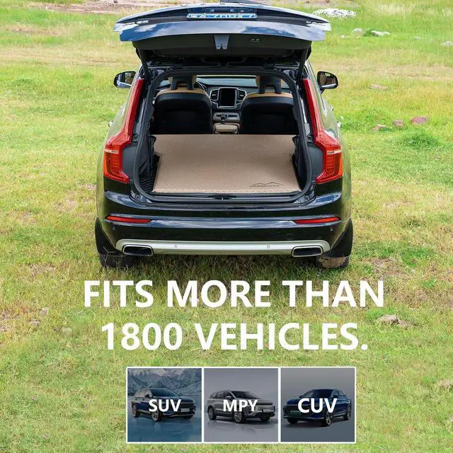 Alt view image 5 of 6 - Self Inflating Car Sleeping Pad for Camping, Thick Memory Foam Car Camping Mattress with Pillow, 9.0 R-Value SUV Mattress Camping Bed Suitable for Car Travel, Hiking, Backpacking