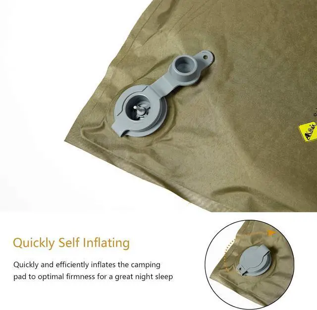 Alt view image 4 of 7 - MT Military Army Alice Embedded Air Self-Inflating Camp Mat Olive Drab
