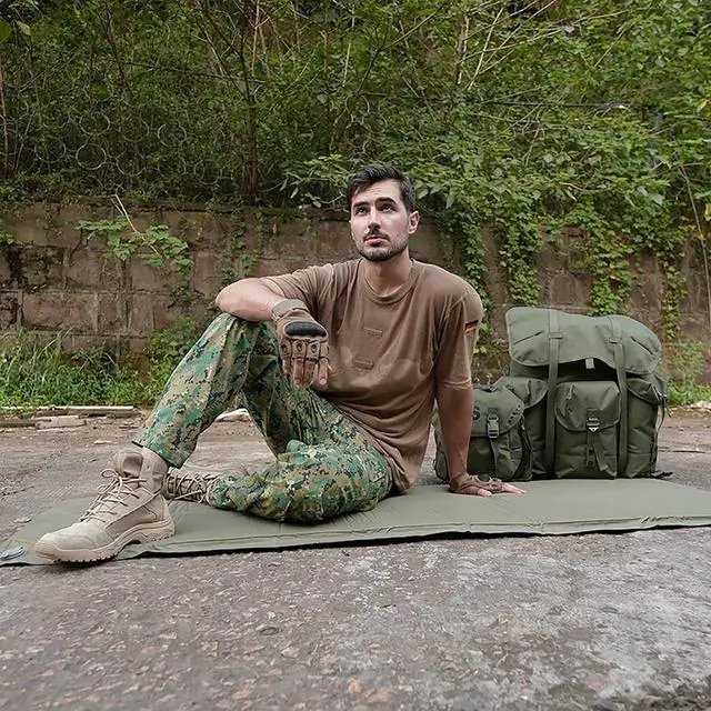 Alt view image 7 of 7 - MT Military Army Alice Embedded Air Self-Inflating Camp Mat Olive Drab