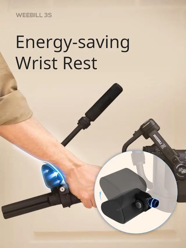 Alt view image 3 of 7 - Weebill 3S [Official] Gimbal Stabilizer for DSLR and Mirrorless Camera Canon/Nikon/Sony/Panasonic/Fujifilm,Fill Light,Native Vertical Shooting